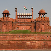 Buy canvas prints of Lahore Front Gate Red Fort Delhi, India by William Perry