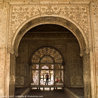 Buy canvas prints of Mughal Designs on Interior Red Fort, Delhi, India by William Perry