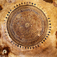 Buy canvas prints of Decorations Dome Inside Sheesh Shish Gumbad Tomb Lodi Gardens Ne by William Perry