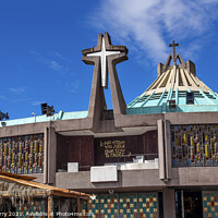 Buy canvas prints of New Basilica Shrine of Guadalupe Christmas Creche Mexico City Me by William Perry