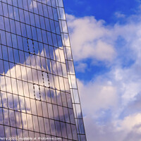 Buy canvas prints of Skyscraper Abstract Glass Building Skyscraper Reflection New Yor by William Perry