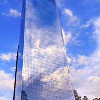 Buy canvas prints of New World Trade Center Glass Building Skyscraper Skyline Reflect by William Perry