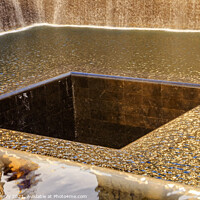 Buy canvas prints of 911 Memorial Pool Fountain Waterfall New York NY by William Perry