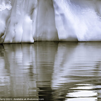 Buy canvas prints of Black White Iceberg Reflection Abstract Paradise Bay Antarctica by William Perry