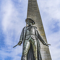 Buy canvas prints of Prescott Statue Bunker Hill Monument Boston Massachusetts by William Perry