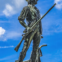 Buy canvas prints of Minute Man Statue Old North Bridge American Revolution Monument  by William Perry