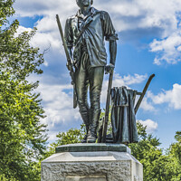 Buy canvas prints of Minute Man Statue Old North Bridge American Revloution Monument  by William Perry