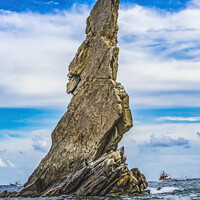 Buy canvas prints of Tall Rock Formation Water Cabo San Lucas Mexico by William Perry