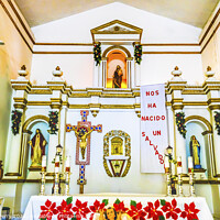 Buy canvas prints of Basilica Altar Christmas Mission San Jose del Cabo Anuiti Mexico by William Perry