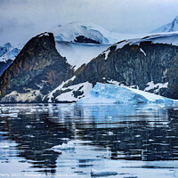 Buy canvas prints of Snowing Argentine Station Paradise Harbor Antarctica by William Perry