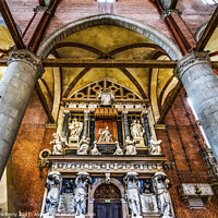 Buy canvas prints of Doge Monument Santa Maria Gloriosa de Frari Church Venice Italy  by William Perry