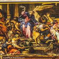 Buy canvas prints of Christ Money Changers Temple Church San Roch San Rocco Venice It by William Perry