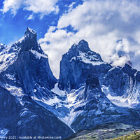 Buy canvas prints of Paine Horns Torres del Paine National Park Chile by William Perry