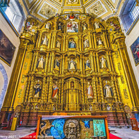 Buy canvas prints of Altar Templo Santa Domingo Church Basilica Puebla Mexico by William Perry