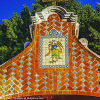 Buy canvas prints of Angel Gate Santa Domingo Church Puebla Mexico by William Perry