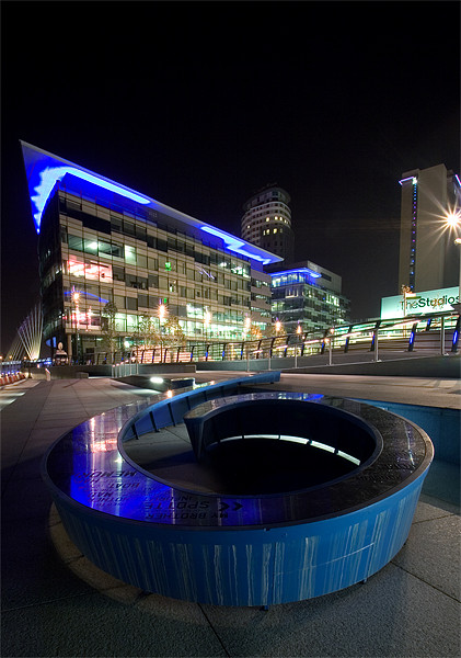 Salford Quays Media City Picture Board by Wayne Molyneux