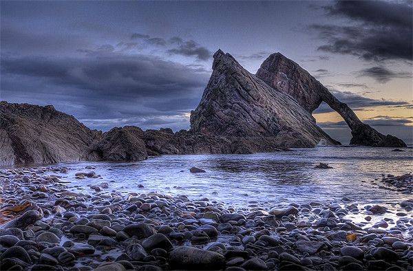 Bow Fiddle Rock Scotland Picture Board by Wayne Molyneux