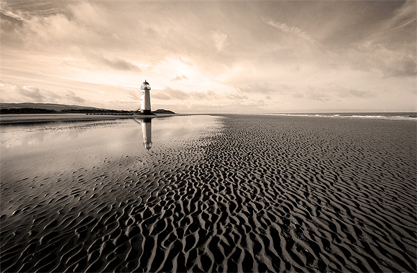 Talacre Lighthouse Picture Board by Wayne Molyneux