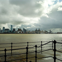 Buy canvas prints of Liverpool River Mersey by Wayne Molyneux