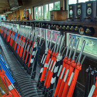 Buy canvas prints of Exeter West Signal Box by Wayne Molyneux