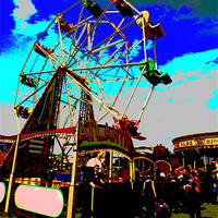 Buy canvas prints of The Ferris Wheel by Wayne Molyneux