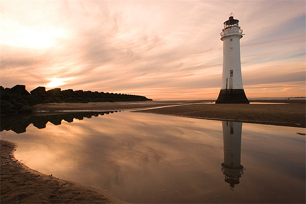 Perch Rock Lighthouse Picture Board by Wayne Molyneux