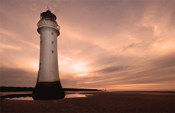 Dusk at New Brighton Picture Board by Wayne Molyneux
