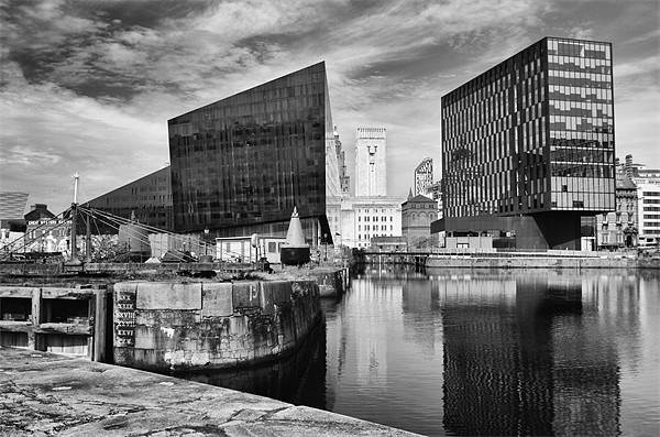Liverpool Docks Waterfront Picture Board by Wayne Molyneux