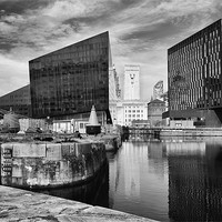 Buy canvas prints of Liverpool Docks Waterfront by Wayne Molyneux