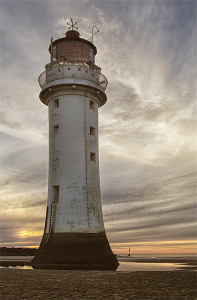 Perch Rock Lighthouse Picture Board by Wayne Molyneux
