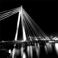 Buy canvas prints of Marine Bridge Southport by Wayne Molyneux