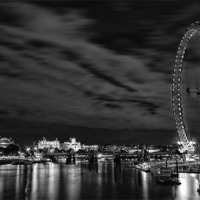 Buy canvas prints of The London Eye by Wayne Molyneux