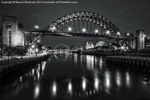 Tyne Bridge & The Sage Picture Board by Wayne Molyneux