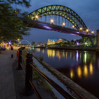 Buy canvas prints of Tyne Bridge & The Sage by Wayne Molyneux