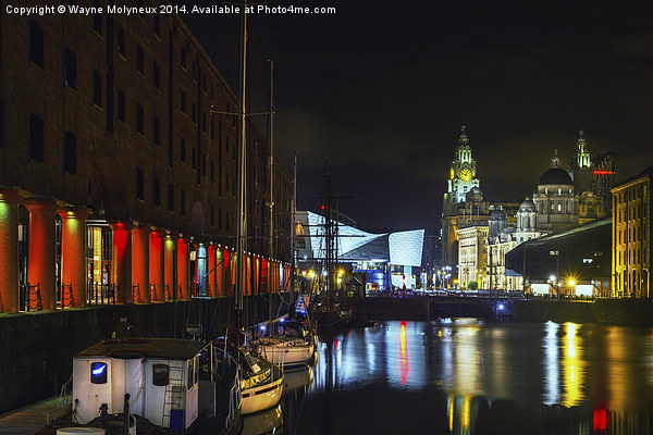 Liverpool Albert Dock Picture Board by Wayne Molyneux
