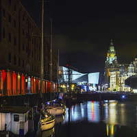 Buy canvas prints of Liverpool Albert Dock by Wayne Molyneux