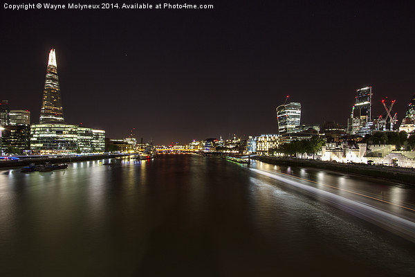  River Thames London Picture Board by Wayne Molyneux