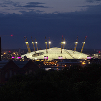 Buy canvas prints of  The O2 Arena London by Wayne Molyneux