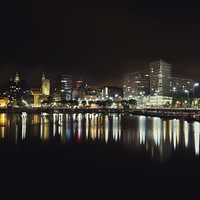 Buy canvas prints of  Liverpool Skyline  by Wayne Molyneux