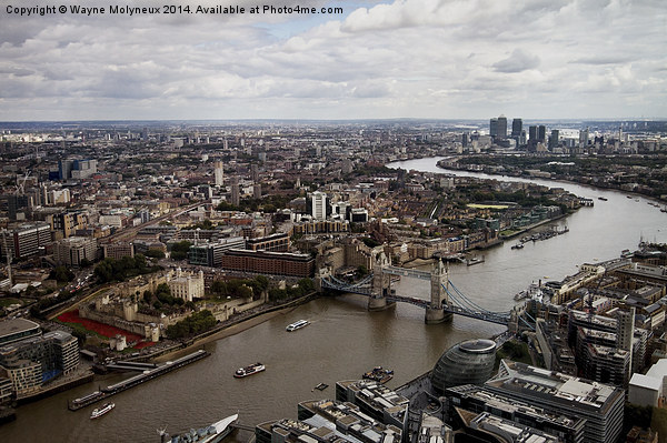 London from The Shard  Picture Board by Wayne Molyneux