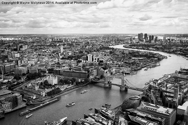  London from The Shard  Picture Board by Wayne Molyneux