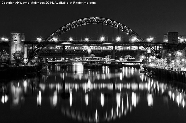 Tyne Bridges  Picture Board by Wayne Molyneux