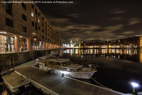 Albert Dock Liverpool Picture Board by Wayne Molyneux