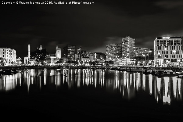  Liverpool skyline Picture Board by Wayne Molyneux