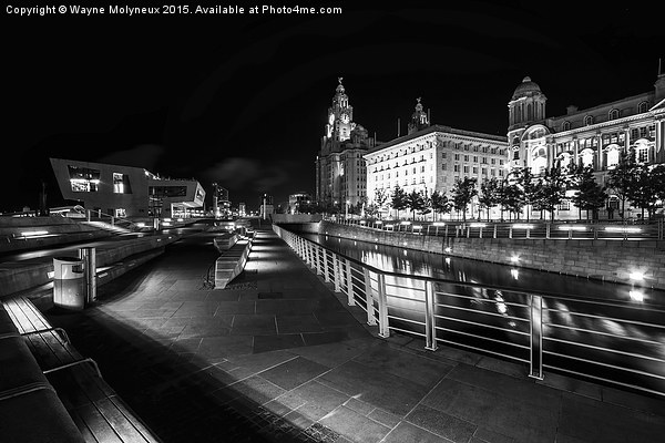 Liverpool at night Picture Board by Wayne Molyneux