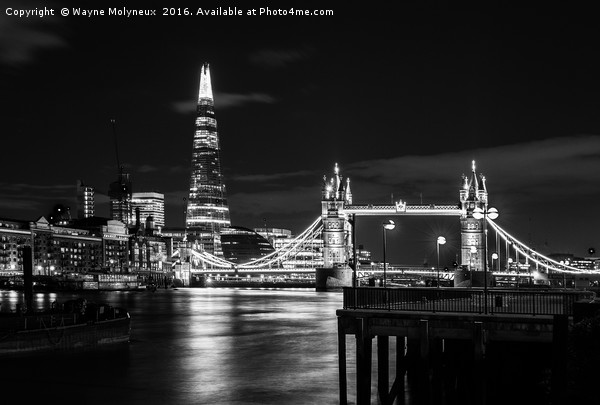 The Shard and Tower Bridge Picture Board by Wayne Molyneux