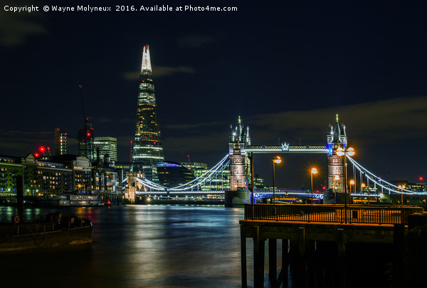 Thames and Tower Bridge Picture Board by Wayne Molyneux