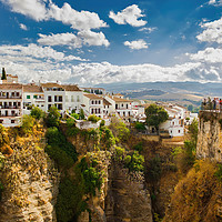 Buy canvas prints of Ronda, Spain -  Wide angle view of famous Ronda vi by Arpan Bhatia