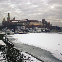 Buy canvas prints of Krakow, Poland -  Wide angle view of famous wawel  by Arpan Bhatia