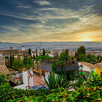 Buy canvas prints of Beautiful scenic view of Granada city located in s by Arpan Bhatia